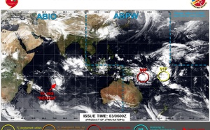 TC 29S (INDUSA) to reach Hurricane/Typhoon Intensity within 24h/Invest 90P high/Invest 91P