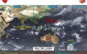 WESTERN PACIFIC: Super Typhoon 04W(SINLAKU) to reach CAT 5 US within 12/18 hours, forecast to track dangerously close to the MARIANA islands by 36/48h/SOUTH PACIFIC: Remnants of TD 30P(MAILA)/Subtropical 31P(VAIANU) tracked over NZ//120900 UTC