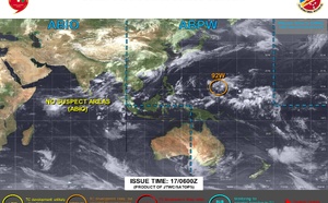 WESTERN PACIFIC: Invest 92W/ SOUTH PACIFIC: Invest 96P/3 Week Tropical Cyclone Formation Probability//17@1030 UTC 