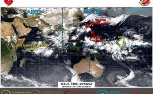 WESTERN PACIFIC:TS 07W(MEKKHALA) CPA to OKINAWA imminent with ETT completed by 48h/ TS 08W(HIGOS) beginning ETT within 24h/Invest 95W//25@1800 UTC 