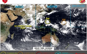 WESTERN PACIFIC: Invest 95W &amp; Invest 96W//29@0900 UTC