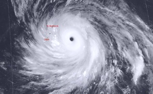 WESTERN PACIFIC: STY 09W(BAVI) CAT 5 US, perfectly circular eye,has intensified to levels above model solutions barring HAFS-A, posing a potential catastrophic threat to the NORTHERN MARIANAS//05@0930 UTC  