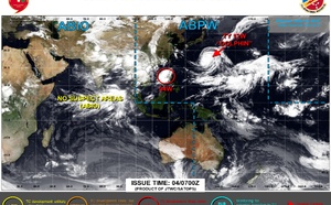 WESTERN PACIFIC: TY 12W(DOLPHIN) temporarily back to CAT 4 US with the unexpected inner core re-consolidation/Invest 94W//04@1000 UTC