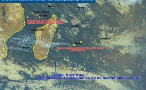 ILES SOEURS: Maurice/Réunion/Rodrigues/Agaléga/Tromelin: relevés climatologiques du 05/09/26