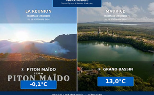 ILES SOEURS: Maurice/Réunion/Rodrigues/Agaléga/Tromelin: relevés &amp; analyses climatologiques du 16/09/26
