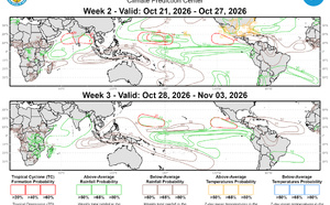 3 Week Tropical Cyclone Formation Probability//10/13/26 