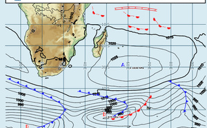 ILES SOEURS: Maurice/Réunion/Rodrigues/Agaléga/Tromelin: relevés &amp; analyses climatologiques du 13/10/26