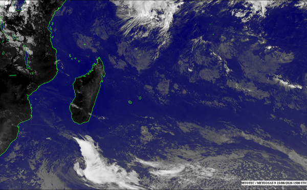 MAURICE: données climatologiques du 23/08/2026 